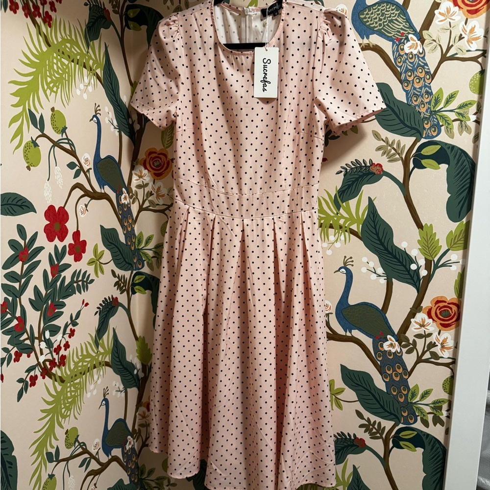 Pink Polka Dot Dress